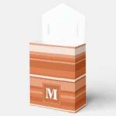 Ballotins Bandes orange monogrammes (Ouvert)