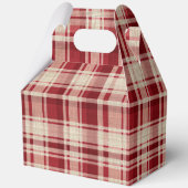 Ballotins Bandes Plaid Crème Rouge (Recto)