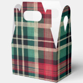 Ballotins Bandes Plaid Vert Crème Rouge (Ouvrir)