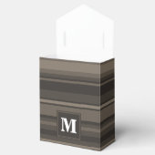 Ballotins Bandes taupe monogramme (Ouvert)