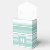 Ballotins Bandes vertes de menthe monogramme (Ouvert)