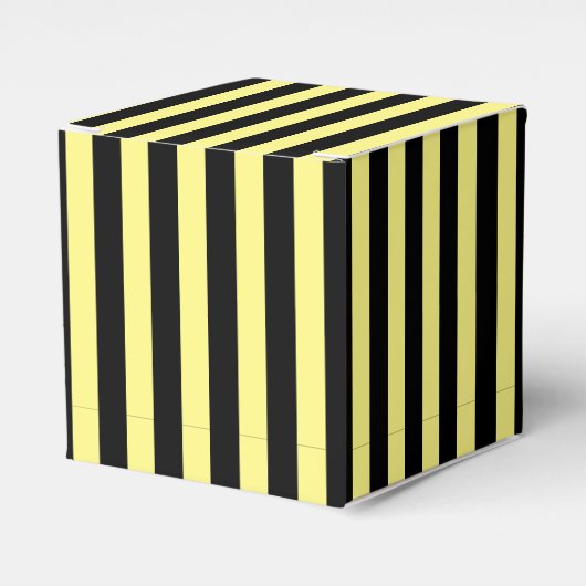 Ballotins Bandes verticales classiques Jaune clair et Noir (Verso)