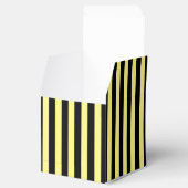 Ballotins Bandes verticales classiques Jaune clair et Noir (Ouvert)