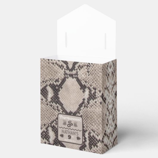 Ballotins Bannière d'anniversaire taupe serpent à motif anim (Ouvert)