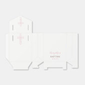 Ballotins Baptême, Baptême, Fête de Christening Favor Box; C (Déplié)