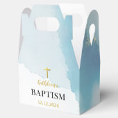 Ballotins Baptême Bleu Élégant (Ouvert)