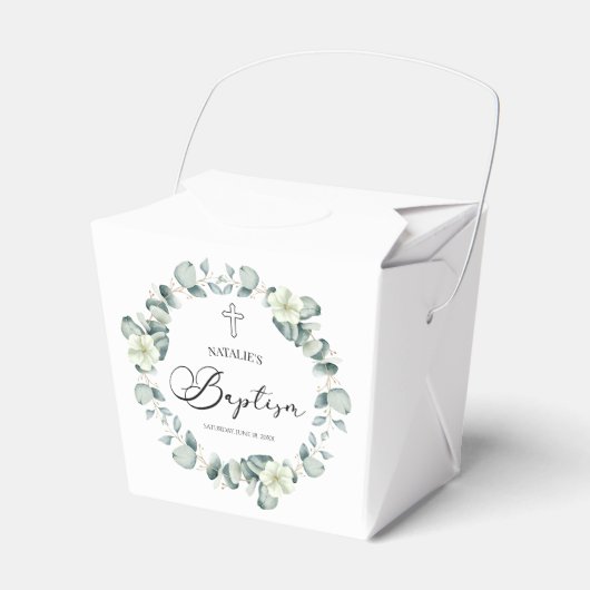 Ballotins Baptême botanique Feuille d'Eucalyptus vert (Verso)