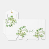 Ballotins Baptême Christening Garçon fille Aquarelle Verdure (Déplié)