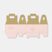 Ballotins Baptême Christening Gold Cross Blush Pink (Déplié)