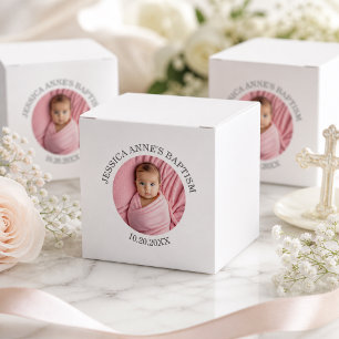 Ballotins Baptême de fille photo spéciale