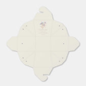 Ballotins Baptême de mariage à l'aquarelle Iris (Déplié)