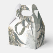 Ballotins Baptême de mariage aux feuilles d'eucalyptus aquar (Arrière)