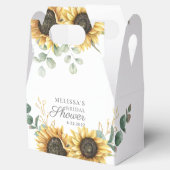 Ballotins Baptême de mariage floral de tournesol eucalyptus (Ouvert)