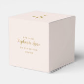 Ballotins Baptême Fille Bébé avec Bonnet (Arrière)