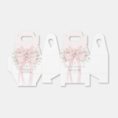 Ballotins Baptême Fille Floral Blush Rose Arc (Déplié)