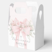 Ballotins Baptême Fille Floral Blush Rose Arc (Ouvert)