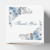 Ballotins Baptême Fleur Bleu Cendre Élégant (Haut)