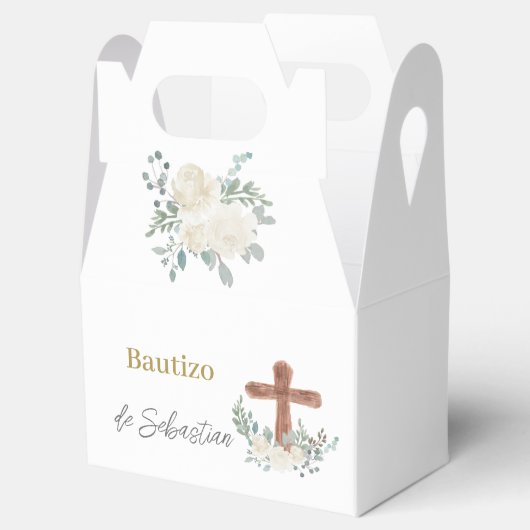 Ballotins Baptême floral blanc (Ouvert)