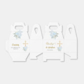 Ballotins Baptême floral blanc (Déplié)