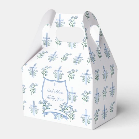 Ballotins Baptême Floral doux Premier Cimier Communion (Verso)