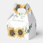 Ballotins Baptême Floral Tournesol Eucalyptus Script (Arrière)