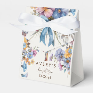 Ballotins Baptême moderne couleur bleue croix élégant