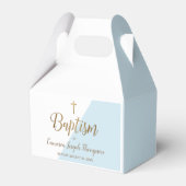 Ballotins Baptême personnalisé Ballotin de bébé bleu (Arrière)