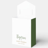 Ballotins Baptême Verdure Feuillage Wreath Gold croix person (Ouvrir)