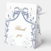 Ballotins Baptism elegant blue bow (Verso)