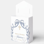 Ballotins Baptism elegant blue bow (Ouvrir)