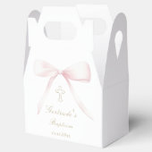 Ballotins Baptism pink bow baby girl  (Ouvert)