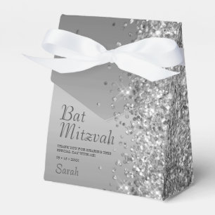Ballotins Bar Mitzvah pailletée argentée