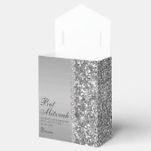 Ballotins Bar Mitzvah pailletée argentée (Ouvert)