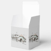 Ballotins Barn Sketch Wedding Favor Box (Ouvert)