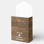 Ballotins Barnwood Lights Aqua Wedding Favor Box (Ouvert)