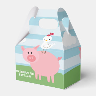 Ballotins Barnyard Birthday Bash/Party Favoriser Box
