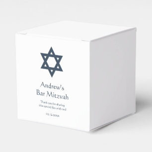 Ballotins Barre bleu foncé Mitzvah Personnalisé