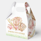 Ballotins Baseball Personnalisé Fille Anniversaire (Recto)