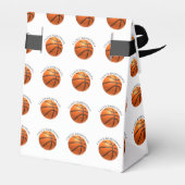 Ballotins Basket en cuir orange et noir personnalisé (Arrière)