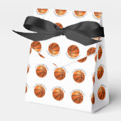 Ballotins Basket en cuir orange et noir personnalisé (Verso)