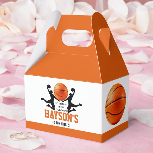 Ballotins Basket orange Boy 5E fête d'anniversaire (Mariage)