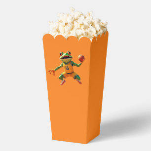 Ballotins Basketball Frog boîtes à pop-corn orange