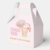 Ballotins Basketball Personnalisé Fille Anniversaire (Recto)