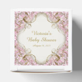 Ballotins Bassinet rose et or Baby shower (Haut)