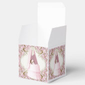 Ballotins Bassinet rose et or Baby shower (Ouvert)