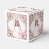 Ballotins Bassinet rose et or Baby shower (Arrière)