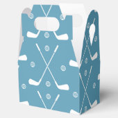 Ballotins Bat De Golf Et Arrière - plan Bleu (Ouvert)