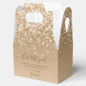 Ballotins Bat mitzvah de Parties scintillant Or moderne (Ouvert)