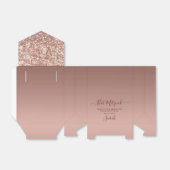 Ballotins Bat mitzvah de Parties scintillant or Rose moderne (Déplié)