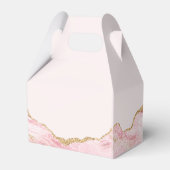 Ballotins Bat mitzvah Personnalisé de l'Agate rose chic (Arrière)